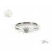  Годежен Пръстен с Лабораторен Диамант 14К Бяло Злато  Bloom Jewellery